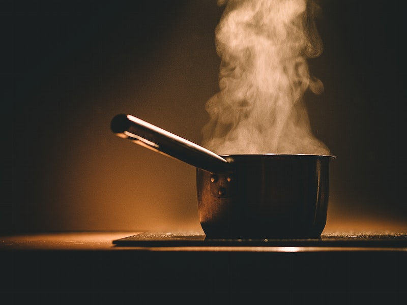 Boiling water in an open vessel