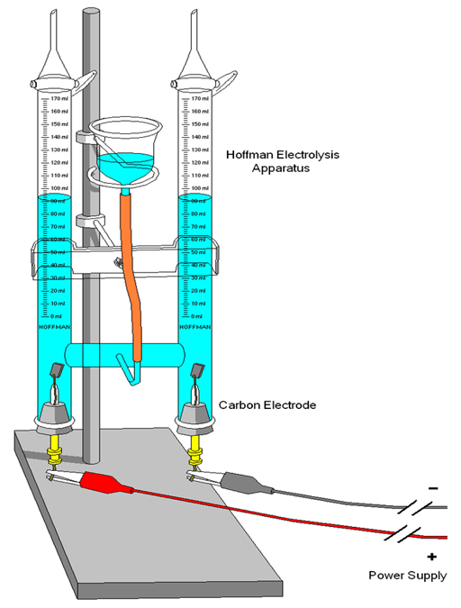 Electrolysis of Water Experiment (Hoffman's Voltameter)