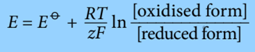 Nernst Equation (Electrode Potential)