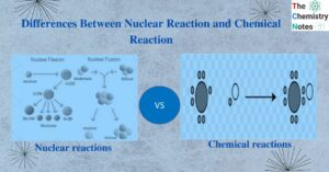 Differences between nuclear reaction and chemical reaction