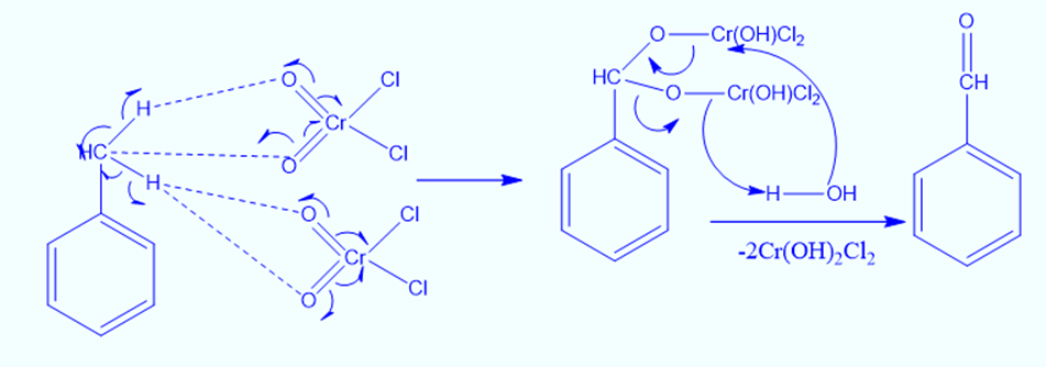 Reaction mechanism of Etard oxidation