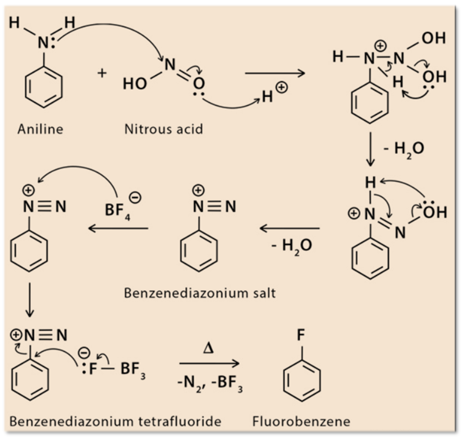Reaction Mechanism of Balz–Schiemann Reaction