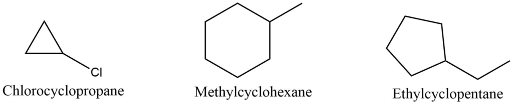 Monosubstituted cyclic compounds