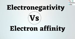 Difference Between Electronegativity and electron affinity